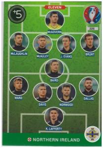 Adrenalyn XL UEFA Euro 2016, Eleven, #225, Northern Ireland