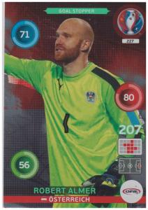 Adrenalyn XL UEFA Euro 2016, Goal Stopper, #227, Robert Almer