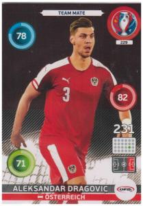 Adrenalyn XL UEFA Euro 2016, Team Mate, #229, Aleksandar Dragovic