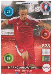 Adrenalyn XL UEFA Euro 2016, Team Mate, #235, Marko Arnautovic