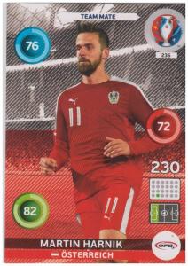 Adrenalyn XL UEFA Euro 2016, Team Mate, #236, Martin Harnik