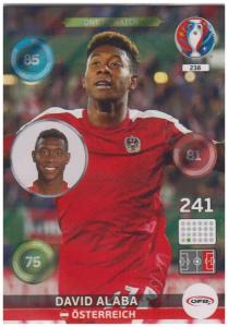 Adrenalyn XL UEFA Euro 2016, One to Watch, #238, David Alaba