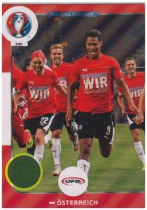 Adrenalyn XL UEFA Euro 2016, Making History, #240, Österreich