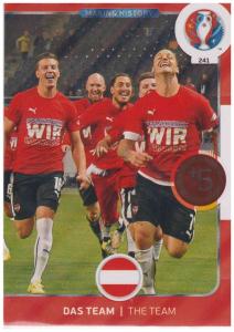 Adrenalyn XL UEFA Euro 2016, Making History, #241, Österreich