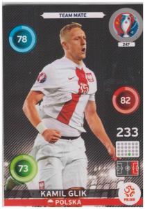 Adrenalyn XL UEFA Euro 2016, Team Mate, #247, Kamil Glik