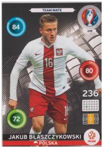 Adrenalyn XL UEFA Euro 2016, Team Mate, #249, Jakub Blaszczykowski