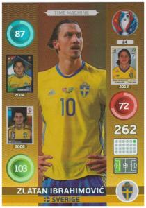 Adrenalyn XL UEFA Euro 2016, Time Machine, #24, Zlatan Ibrahimovic