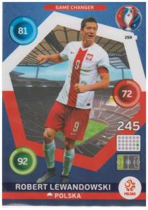 Adrenalyn XL UEFA Euro 2016, Game Changer, #259, Robert Lewandowski
