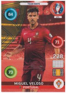 Adrenalyn XL UEFA Euro 2016, Team Mate, #271, Miguel Veloso