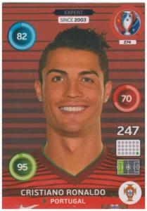 Adrenalyn XL UEFA Euro 2016, Expert, #274, Cristiano Ronaldo
