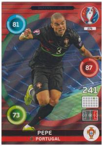 Adrenalyn XL UEFA Euro 2016, Defensive Rock, #275, Pepe
