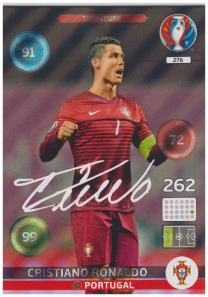 Adrenalyn XL UEFA Euro 2016, Signature, #276, Cristiano Ronaldo