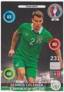Adrenalyn XL UEFA Euro 2016, Team Mate, #283, Seamus Coleman