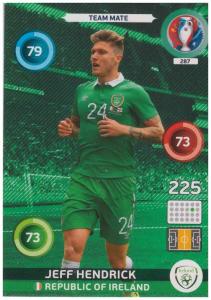 Adrenalyn XL UEFA Euro 2016, Team Mate, #287, Jeff Hendrick