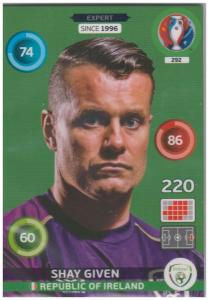 Adrenalyn XL UEFA Euro 2016, Expert, #292, Shay Given