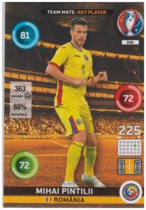 Adrenalyn XL UEFA Euro 2016, Team Mate - Key Player, #306, Mihai Pintilii