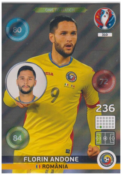 Adrenalyn XL UEFA Euro 2016, One to Watch, #310, Florin Andone