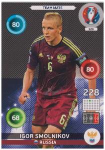 Adrenalyn XL UEFA Euro 2016, Team Mate, #320, Igor Smolnikov