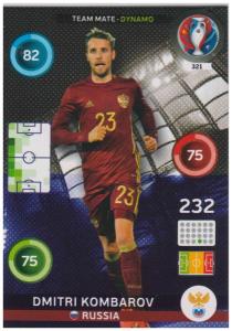 Adrenalyn XL UEFA Euro 2016, Team Mate - Dynamo, #321, Dmitri Kombarov