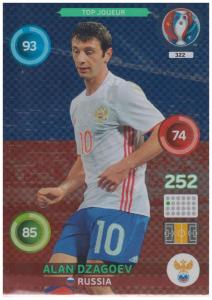 Adrenalyn XL UEFA Euro 2016, Top Joueur, #322, Alan Dzagoev
