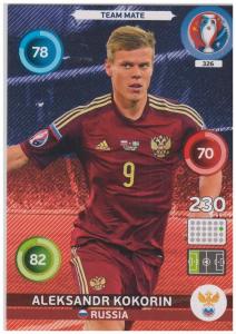 Adrenalyn XL UEFA Euro 2016, Team Mate, #326, Aleksandr Kokorin