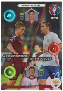 Adrenalyn XL UEFA Euro 2016, Double Trouble, #328, Aleksandr Kokorin / Artem Dzyuba