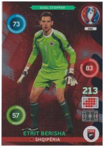 Adrenalyn XL UEFA Euro 2016, Goal Stopper, #335, Etrit Berisha