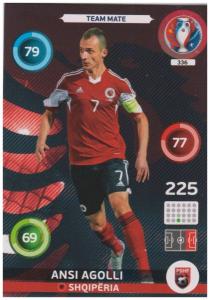 Adrenalyn XL UEFA Euro 2016, Team Mate, #336, Ansi Agolli