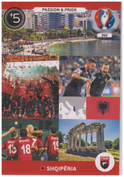 Adrenalyn XL UEFA Euro 2016, Passion & Pride, #350, Shqiperia