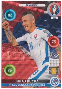 Adrenalyn XL UEFA Euro 2016, Team Mate, #359, Juraj Kucka