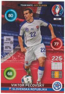 Adrenalyn XL UEFA Euro 2016, Team Mate - Key Player, #360, Viktor Pecovsky