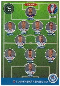 Adrenalyn XL UEFA Euro 2016, Eleven, #369, Slovenska Republika