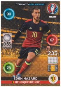 Adrenalyn XL UEFA Euro 2016, Team Mate - Goal Machine, #036, Eden Hazard