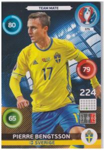 Adrenalyn XL UEFA Euro 2016, Team Mate, #375, Pierre Bengtsson