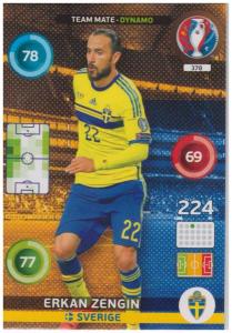Adrenalyn XL UEFA Euro 2016, Team Mate - Dynamo, #378, Erkan Zengin