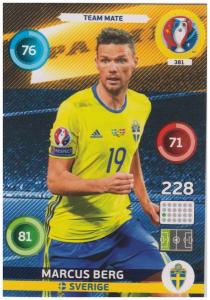 Adrenalyn XL UEFA Euro 2016, Team Mate, #381, Markus Berg