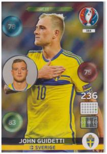 Adrenalyn XL UEFA Euro 2016, One to Watch, #384, John Guidetti