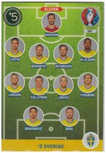 Adrenalyn XL UEFA Euro 2016, Eleven, #387, Sverige