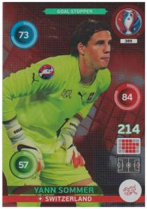 Adrenalyn XL UEFA Euro 2016, Goal Stopper, #389, Yann Sommer
