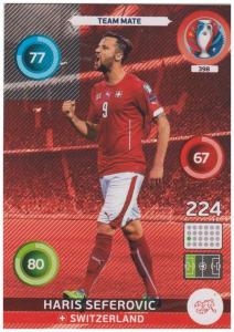 Adrenalyn XL UEFA Euro 2016, Team Mate, #398, Haris Seferovic