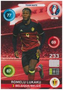Adrenalyn XL UEFA Euro 2016, Team Mate, #039, Romelu Lukaku