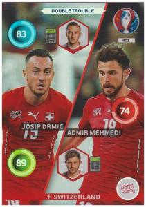 Adrenalyn XL UEFA Euro 2016, Double Trouble, #401, Josip Drmic / Admir Mehmedi
