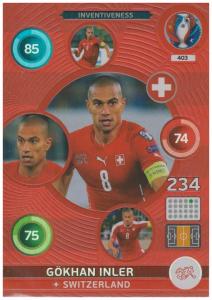 Adrenalyn XL UEFA Euro 2016, Inventiveness, #403, Gökhan Inler