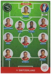 Adrenalyn XL UEFA Euro 2016, Eleven, #405, Switzerland