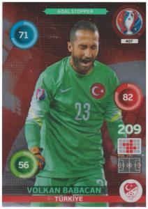 Adrenalyn XL UEFA Euro 2016, Goal Stopper, #407, Volkan Babacan