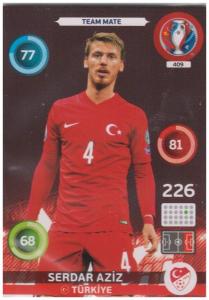 Adrenalyn XL UEFA Euro 2016, Team Mate, #409, Serdar Aziz