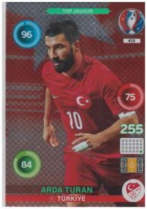 Adrenalyn XL UEFA Euro 2016, Top Joueur, #415, Arda Turan