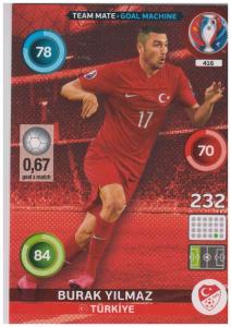 Adrenalyn XL UEFA Euro 2016, Team Mate - Goal Machine, #416, Burak Yilmaz