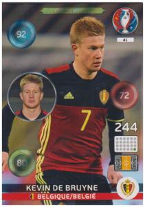 Adrenalyn XL UEFA Euro 2016, One to Watch, #041, Kevin De Bruyne