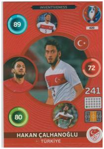 Adrenalyn XL UEFA Euro 2016, Inventiveness, #420, Hakan Calhanoglu